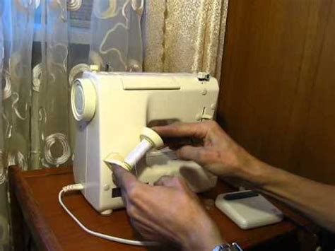 Sewing machine Швейная машина Mini Jaguar 281 test намотка нитки на ...