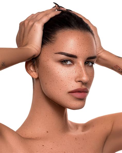 Woman Freckles Portrait Beauty Natural Skincare