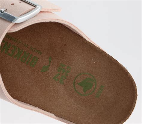 birkenstock arizona  strap sandals earthy vegan light rose womens