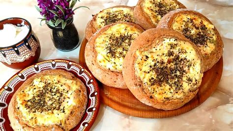 Пълнени питки. Вкусна закуска със сирене и пълнозърнесто брашно ...