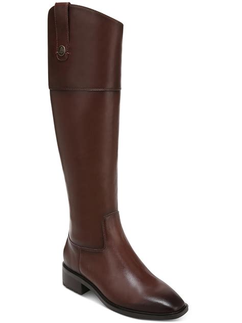 Sam Edelman Womens Drina Leather Riding Knee-High Boots - Walmart.com