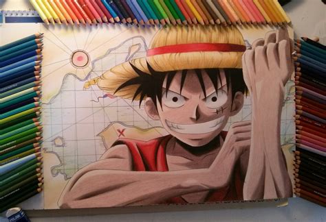 how to draw luffy 5