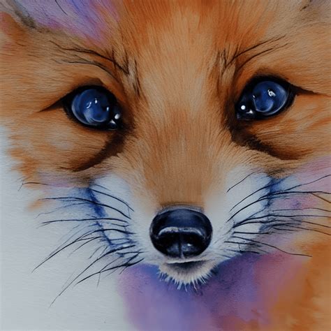 Baby Fox Watercolor Graphic · Creative Fabrica