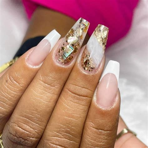 Unhas Encapsuladas Francesinha Com Glitter - Unhas encapsuladas com glitter: fotos incríveis + tutoriais