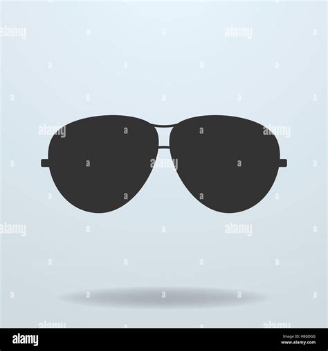 Police or cop sunglasses, glasses. Vector black icon Stock Vector Image ...