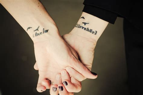 Tattoos, tattoo, wrist tattoo, matching tattoos, wedding, gay | Best