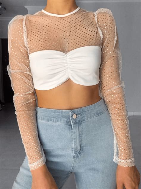Топ со стразами - ALILOOK