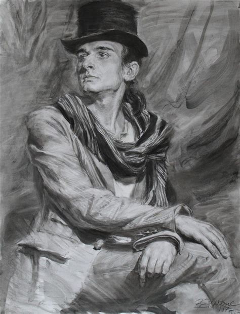 Portrait of a young man in a hat / портрет молодого человека в шляпе ...