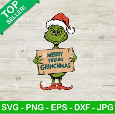 grinch merry fucking grinchmas svg santa christmas grinch svg