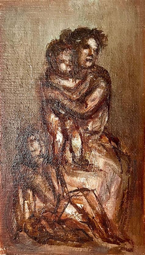 Simka Simkhovitch - Simka Simkhovitch WPA Artist Oil Painting Family ...