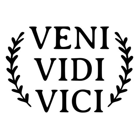 Wall sticker Veni Vidi Vici | MuralDecal.com
