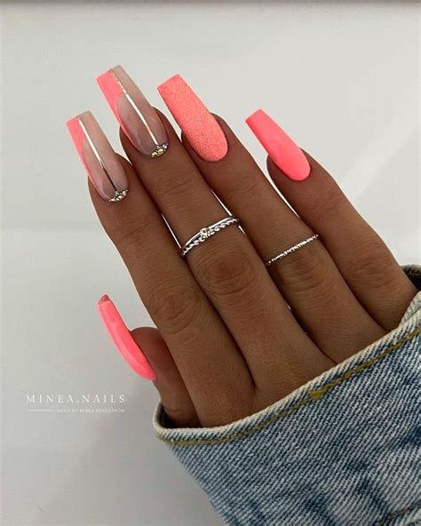 15 Bright Summer Nail Ideas to Inspire You | Pink nails, Acrylic nails ...