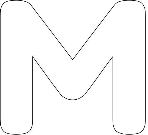 Customize Your Own 'M' Stencil - Free at RapidResizer.com