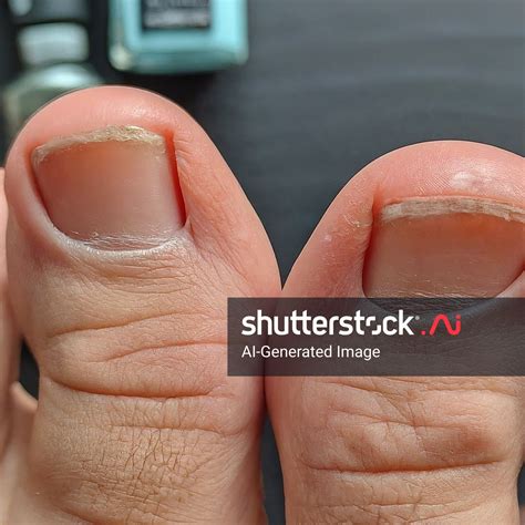 Create Close-up Image Healthy-looking Toenails Use AI-generated image