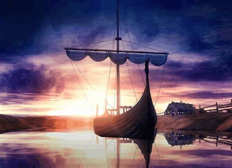 viking ship animation  heather gill viking ship  ocean viking