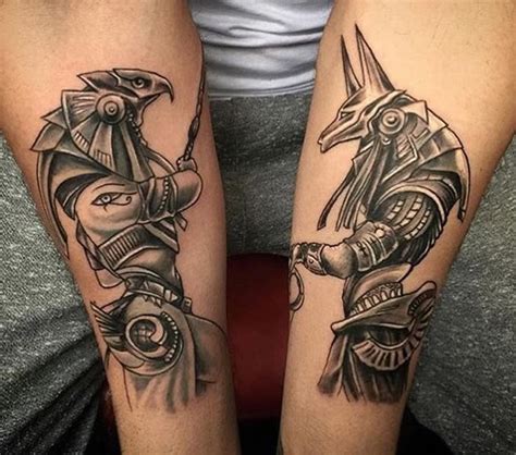 Tatuagem Anubis E Horus