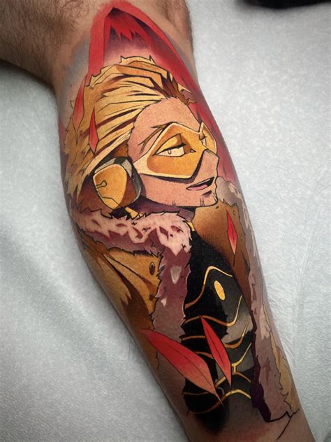 Hawks tattoo i did @beerye_tattoos on IG : r/BokuNoHeroAcademia
