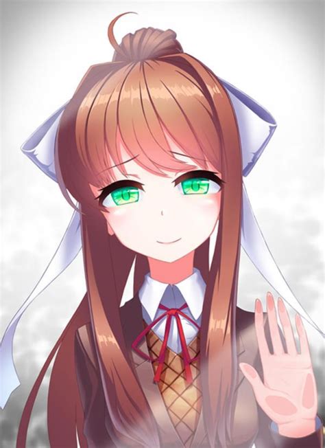 doki doki literature club monika misses  ddlc monika pfp monika