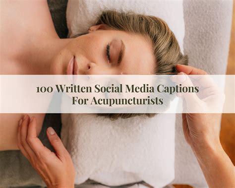 Social Media Captions for Acupuncturists Acupuncture Facebook - Etsy
