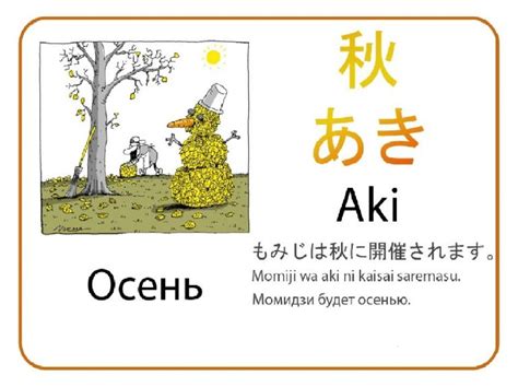 Карточки по японскому языку: природа