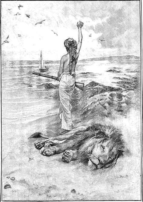 Walter Paget's 120 Illustrations for Defoe's "Robinson Crusoe" (1891)