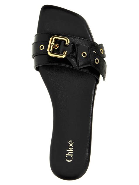 Chloe' Mae Slides - Black - Women | CHC25S08NQJ001 | thebs.com
