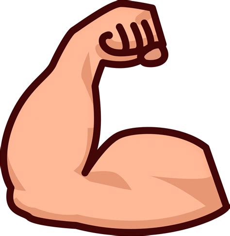 muscle plain emoji    iconduck