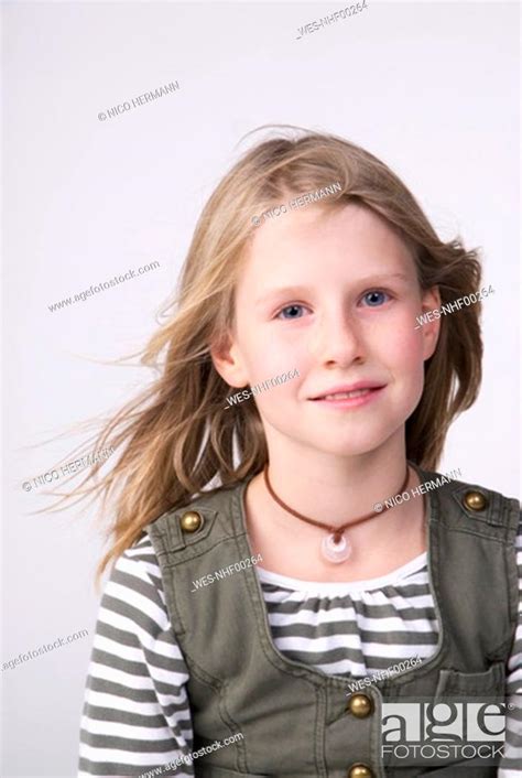 Girl 7-9, smiling, portrait, Stock Photo, Picture And Royalty Free ...