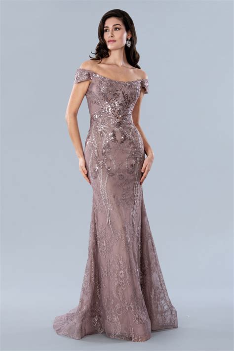 Rose Stella Couture 23357 Long Formal Sequin Mother of the Bride Dress