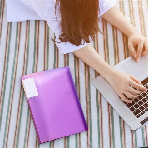 YingYouFu Brochure Loose-Leaf Transparent Plastic Folder - Home and