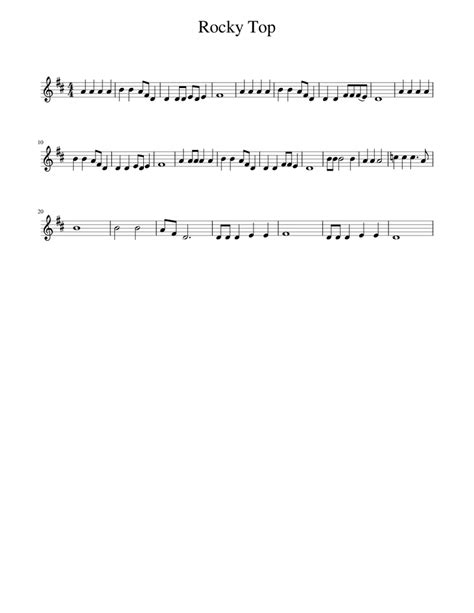 Rocky Top Sheet music for Piano (Solo) | Musescore.com