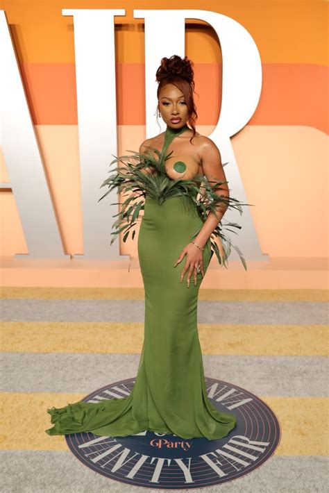 Megan Thee Stallion dares to bare on the Vanity Fair Oscars Party 2025