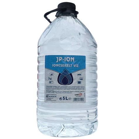 JP-Ion ioncserélt víz, 5l vásárlás, árak: 561 Ft. Ft.