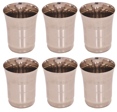 6 Pcs Stainless Steel Stackable Engraved Drinking Cups / Tumbler #55389 ...