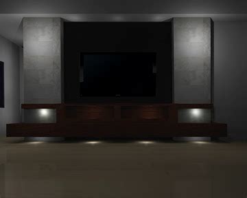 Modern Media Wall - Home Design Online