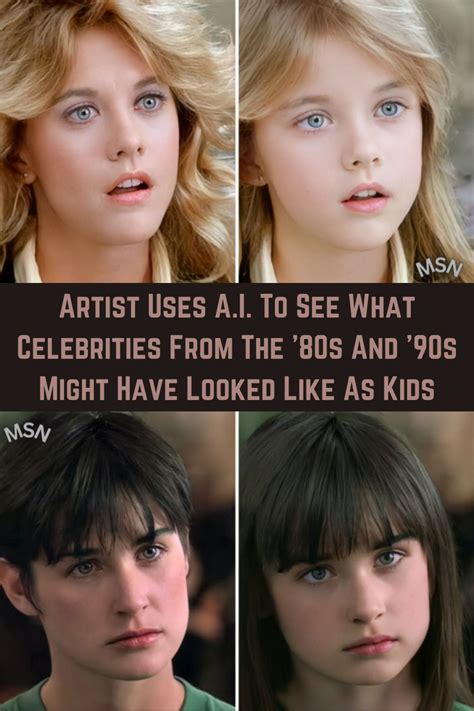 Artist uses a i to see what celebrities from the 80s and 90s might have ...