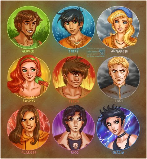 percy jackson   olympians characters names