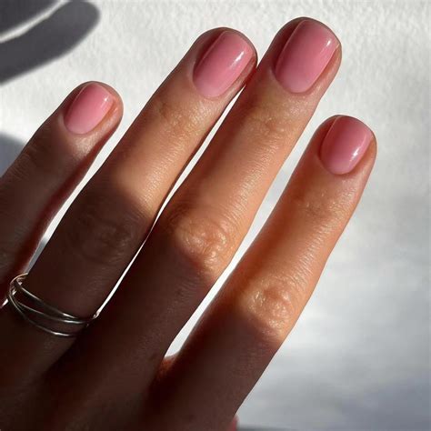 Uñas limpias, uñas cortas a presión, uñas postizas pequeñas color rosa ...