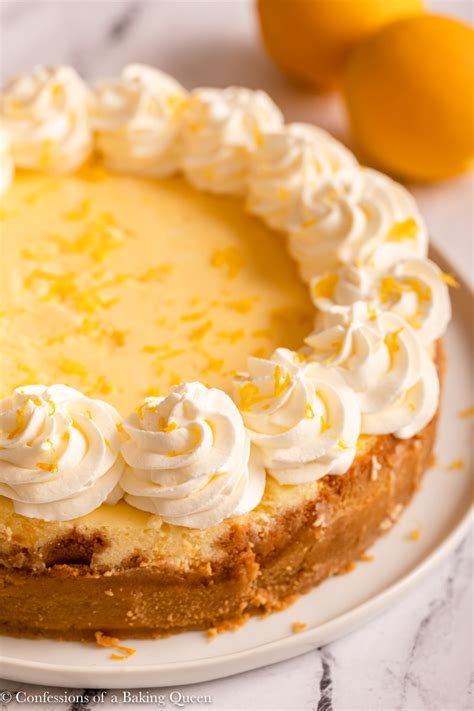 Lemon Cheesecake Recipe - Confessions of a Baking Queen