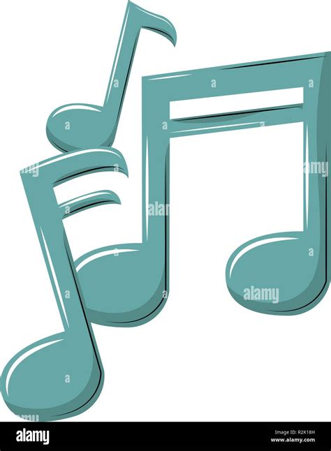 Music notes cartoon vector illustration graphic design Stock Vector ...
