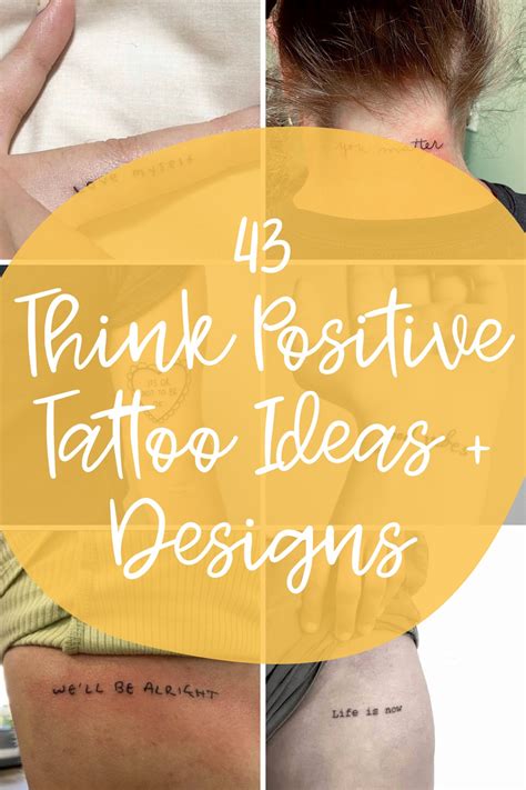 43+ Think Positive Tattoo Ideas + Designs - Tattoo Glee