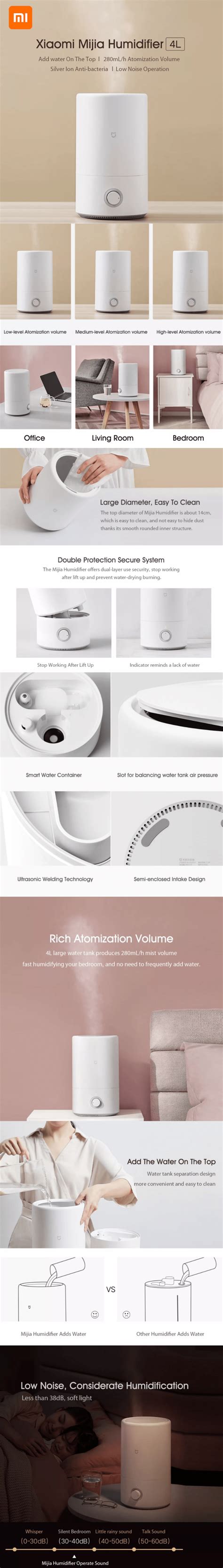 Xiaomi Mijia 4L Humidifier MJJSQ02LX - Penguin.com.bd