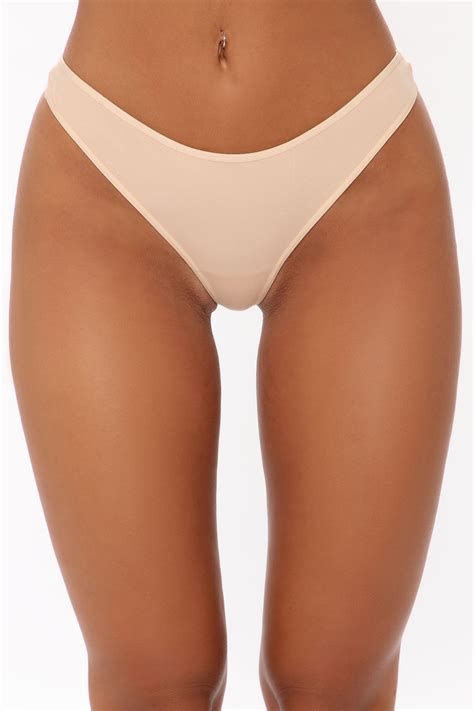Perfect Fit Cotton Thong Panty - Beige | Fashion Nova