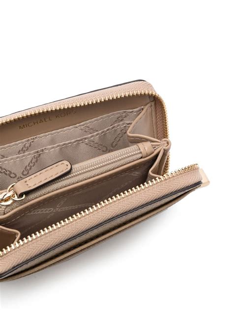 Michael Michael Kors Jet Set Leather Wallet In 中性色 | ModeSens
