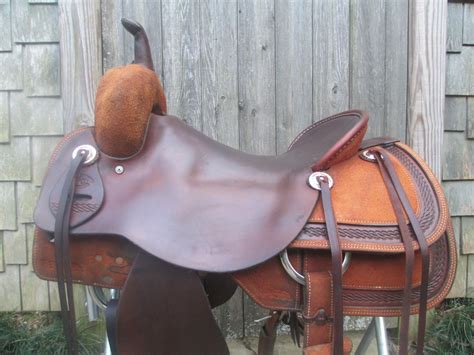 roohide cutting saddle fine western saddles