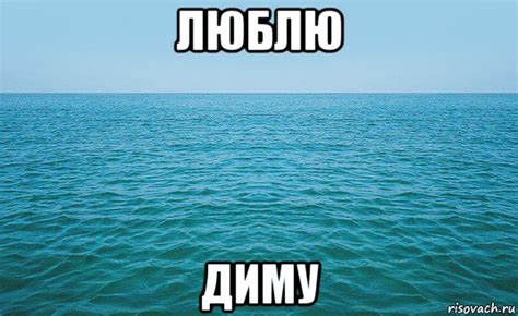 люблю диму, Мем Море - Рисовач .Ру