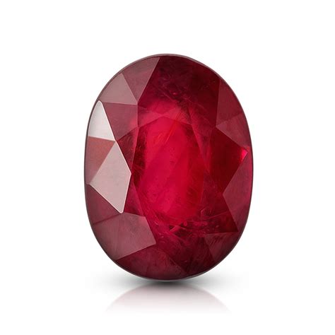 Рубин овал 0,23 карат с сертификатом РФ на сайте Gem Studio