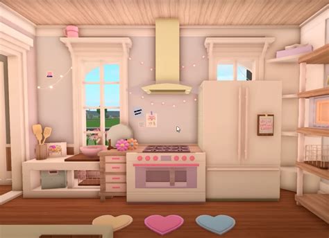 bloxburg aesthetic kitchen | Pastel house, Blocksburg room ideas ...