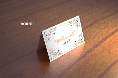 Wedding Place Card Template Graphic by sistecbd · Creative Fabrica