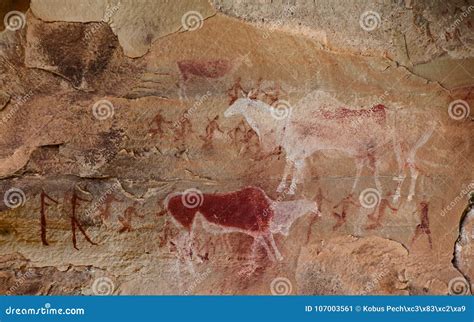 Bushman Rock Paintings Royalty-Free Stock Photography | CartoonDealer ...